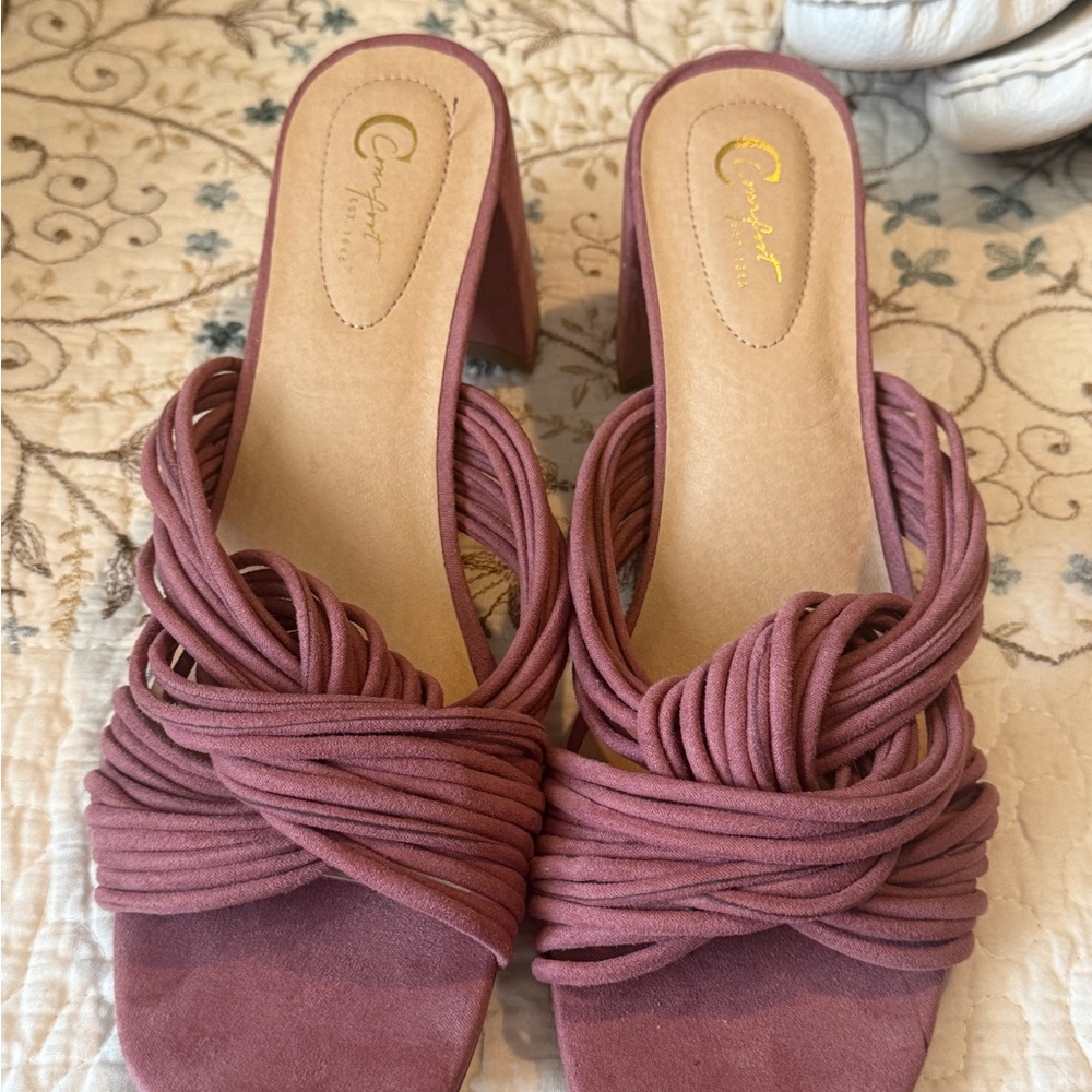 Corkys Women's Twisted Pink Heels